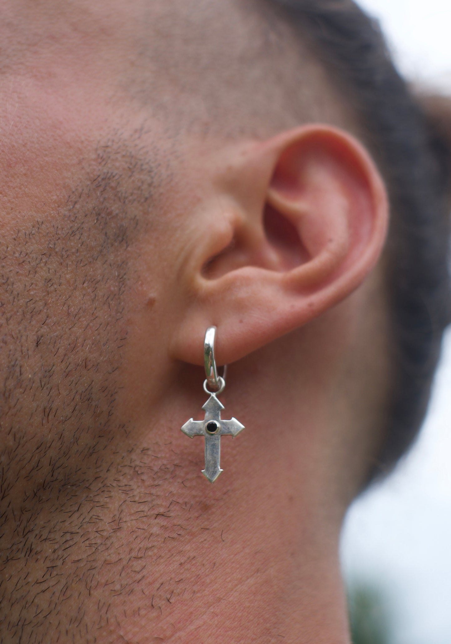 Cross Aiguise Earrings With Tourmaline