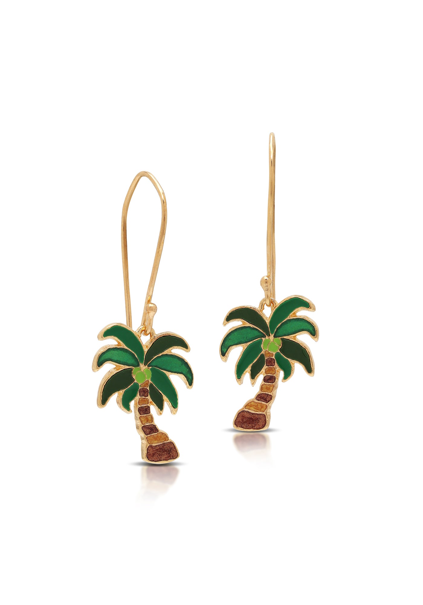 Coconut Tree Painted Earrings