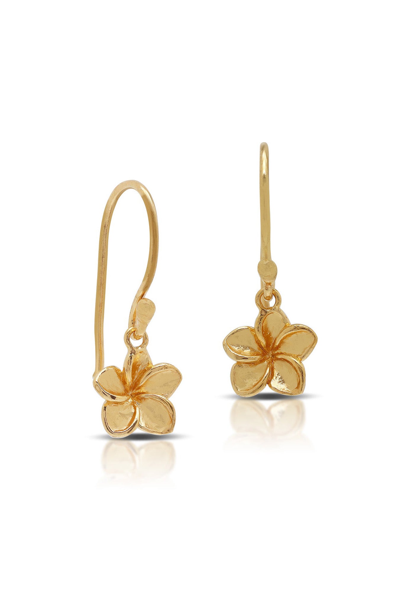 Frangipani Flower Small Hook Earrings