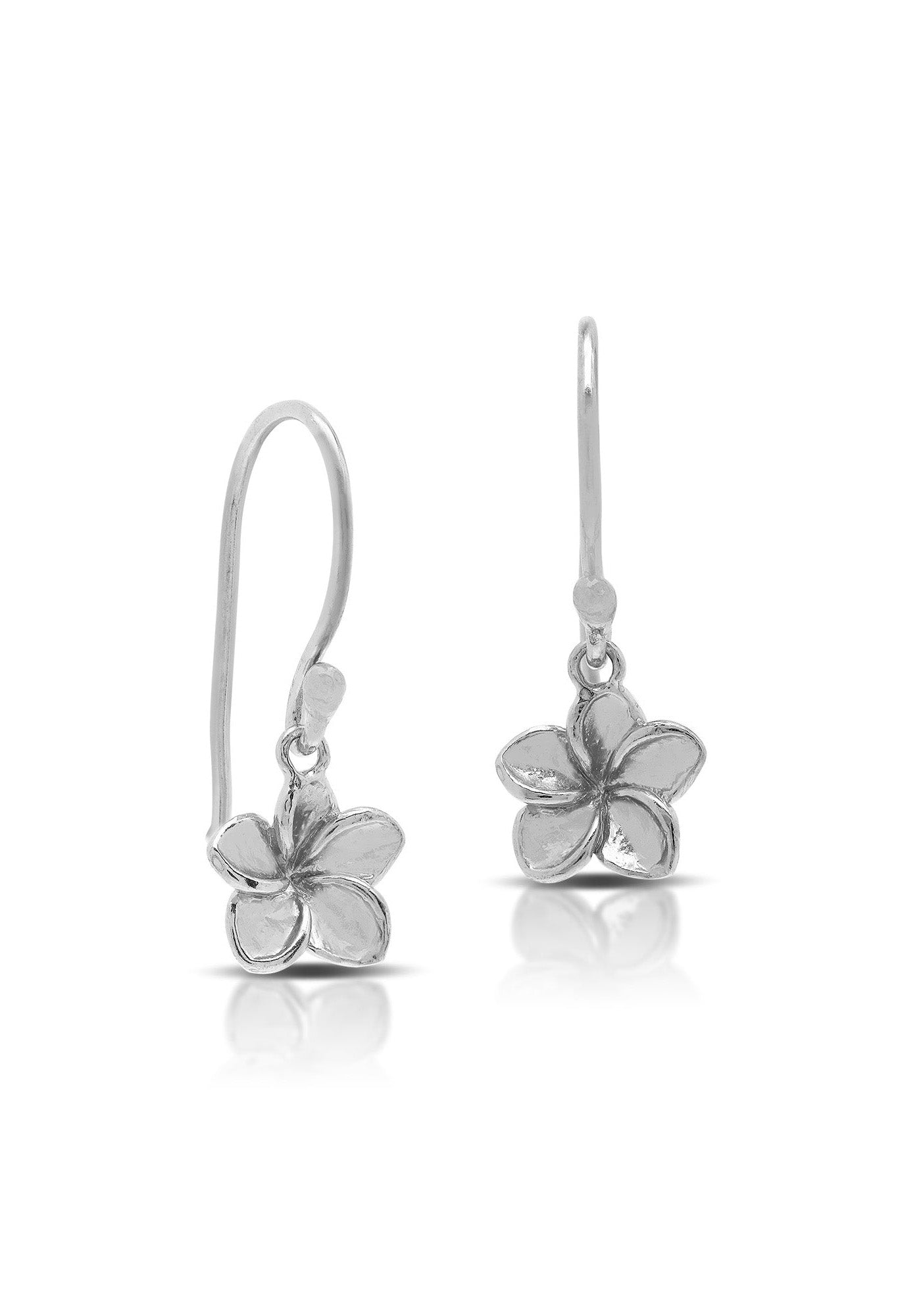 Frangipani Flower Small Hook Earrings