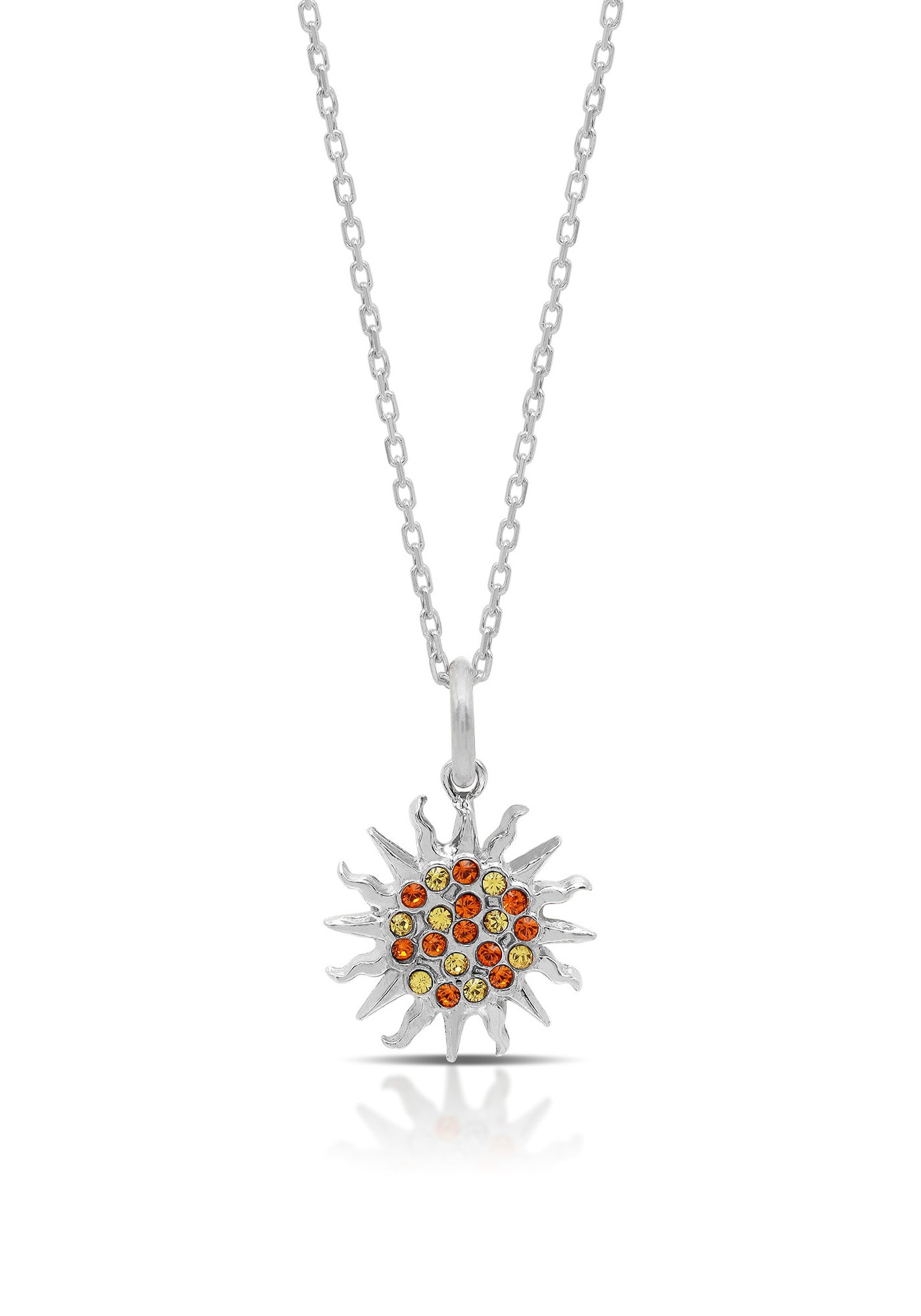 Sun Yellow Crystal Necklace