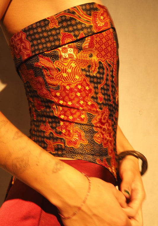 Bunga Malam Batik Corset