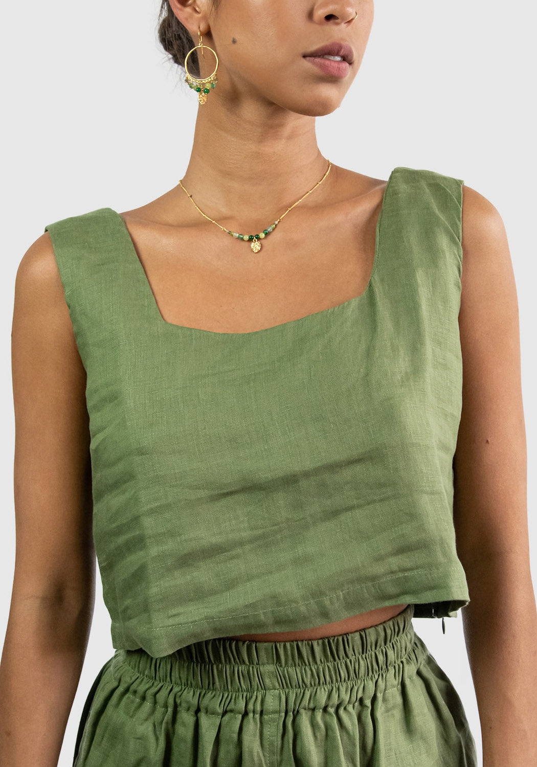 Linen Square Top