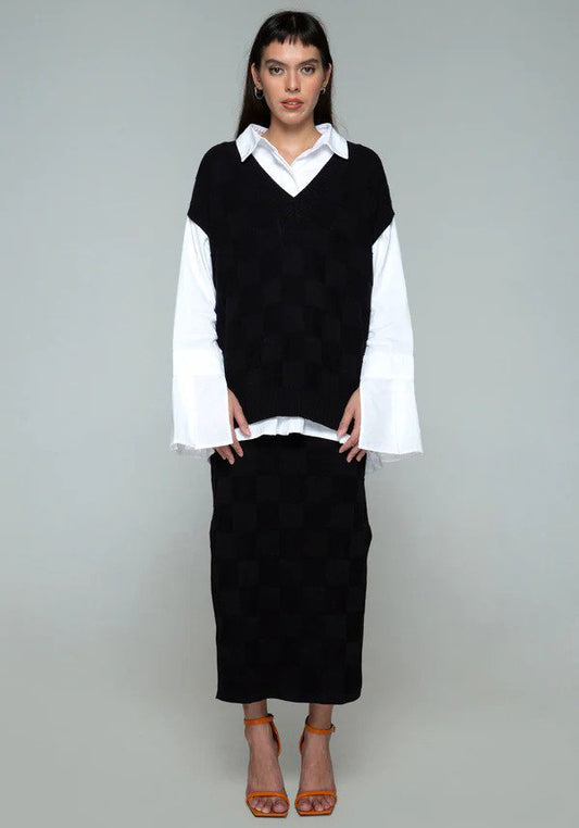 Cross Sea Knit Vest