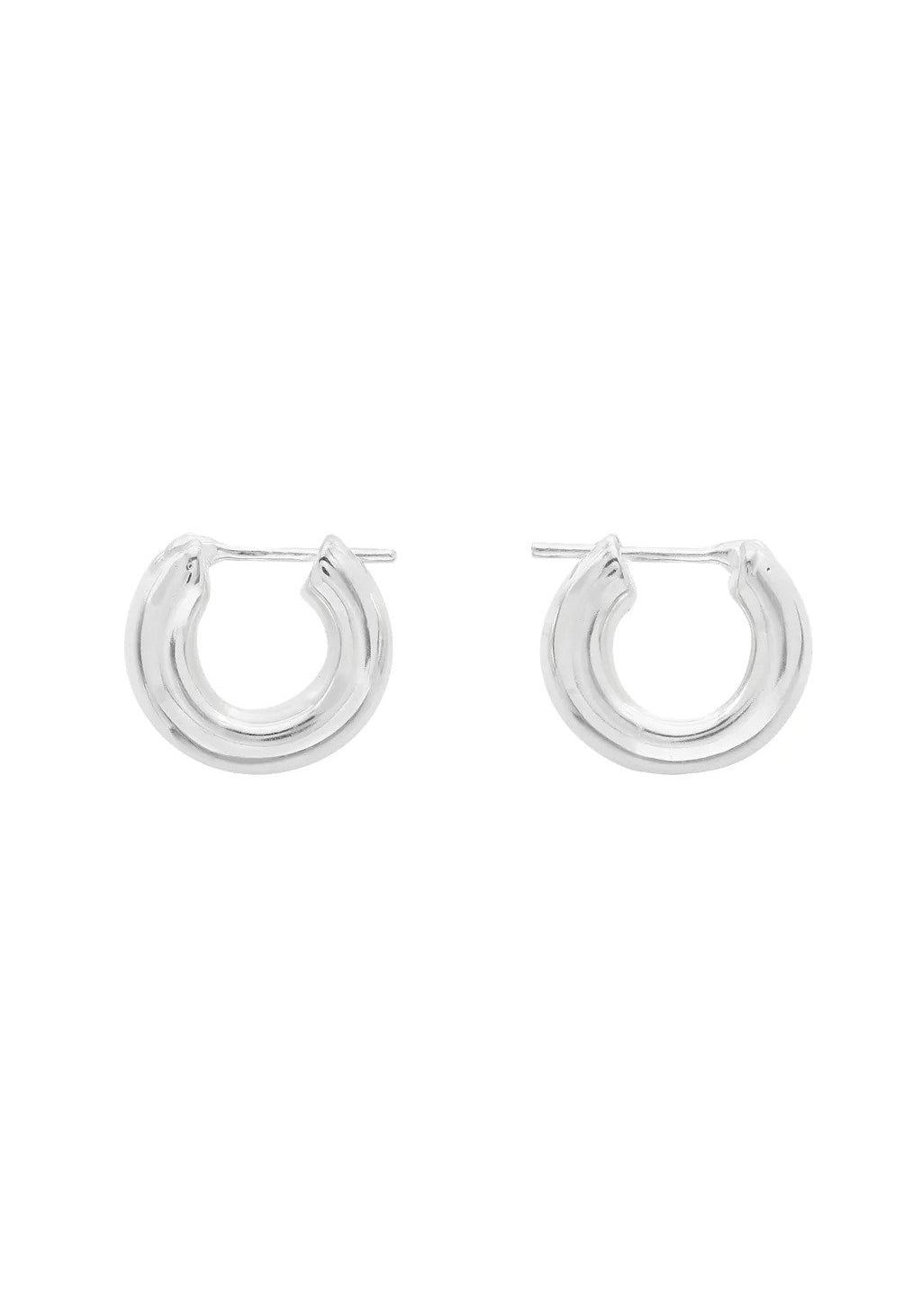 Silver Mini Hoops