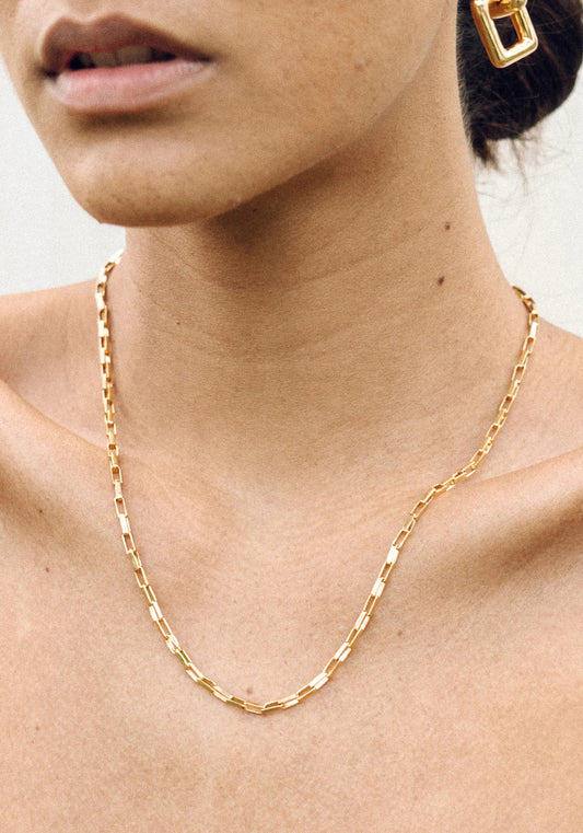 Rectangle Link Necklace